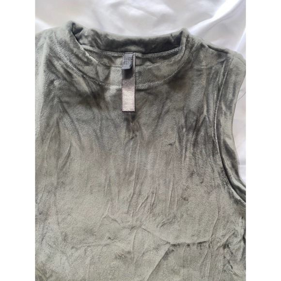 Skims‎ Velour Gunmetal Gray Crew Neck Tank Size Extra Large XL - Picture 3 of 8